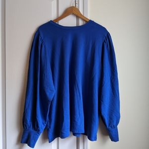 ELOQUII royal blue light shirt